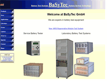 Tablet Screenshot of basytec.com